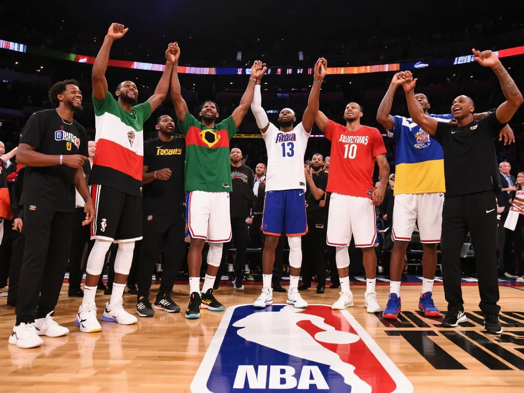 国际球员在NBA总决赛庆祝